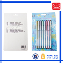 Amazon hot selling 8PCS Pack metallic glitter gel pens